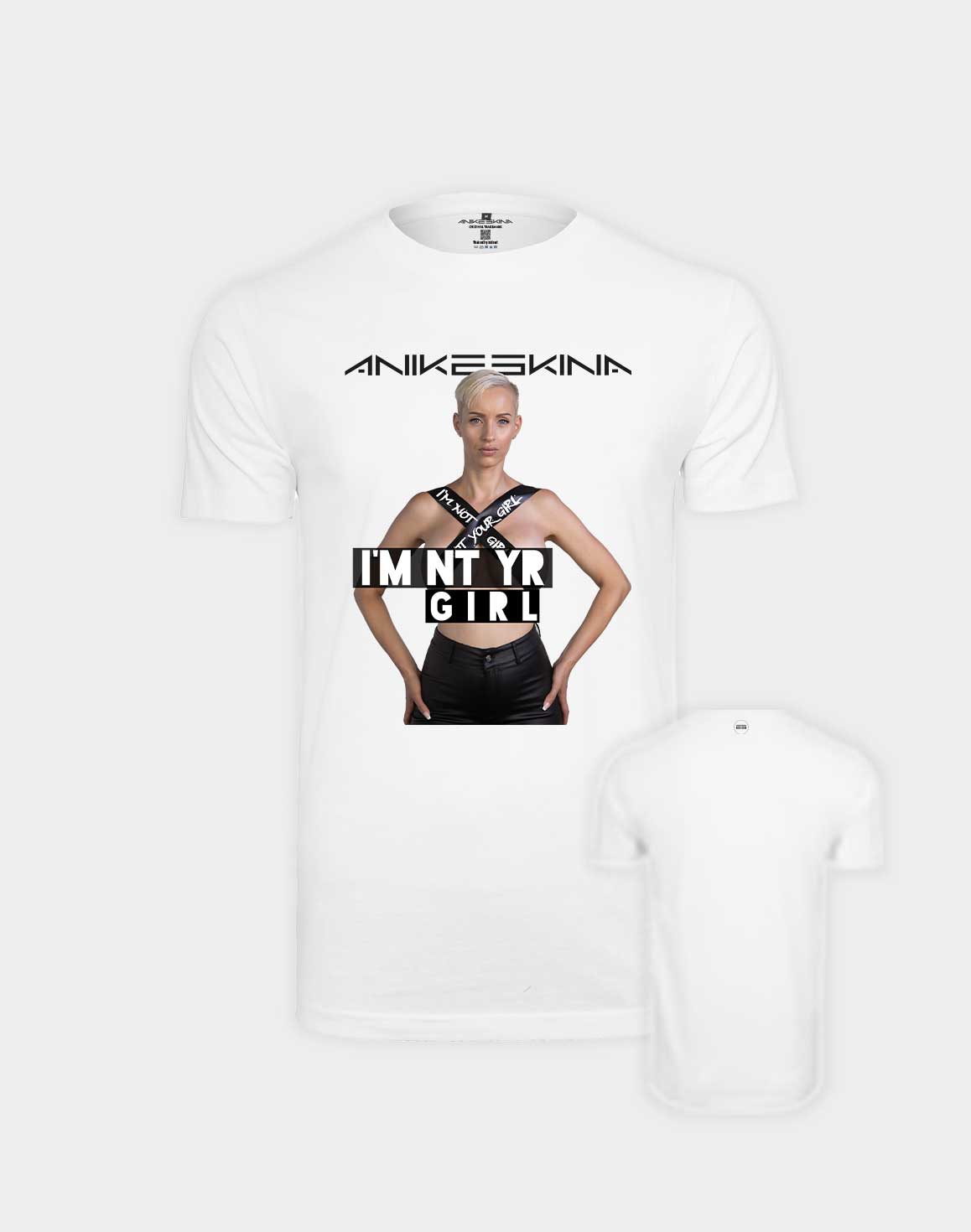 T-Shirt „I'm not your Girl“ – White Edition (+ handsigniertes LTD. Shirt „I’m Not Your Girl“)