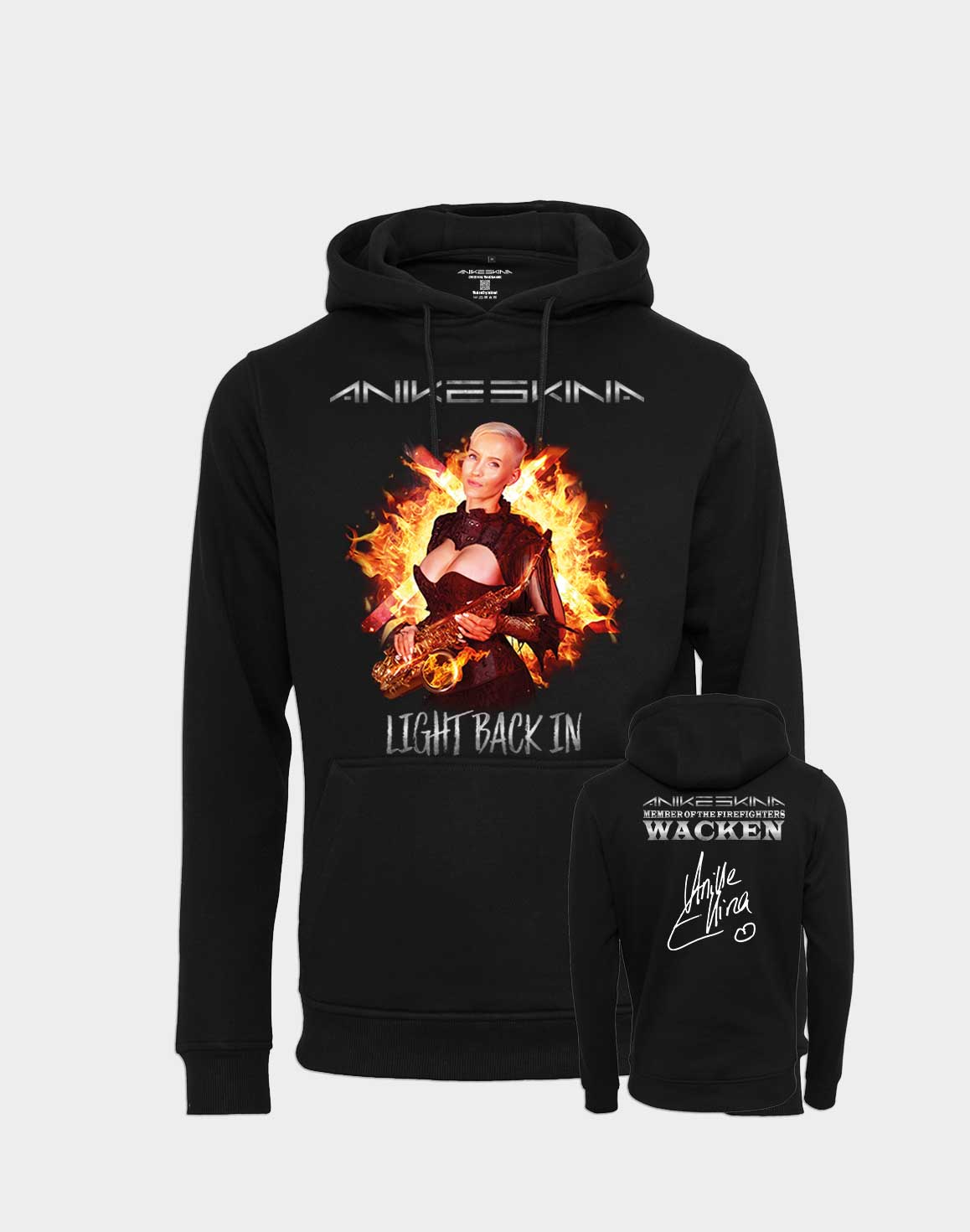 Hoodie „Light Back In“ Black
